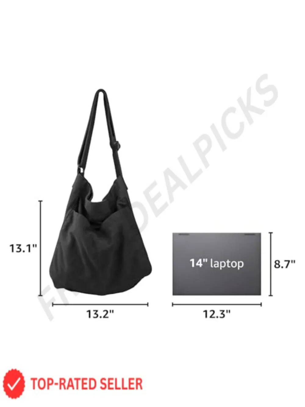 Canvas Hobo Crossbody Shoulder Tote Bag